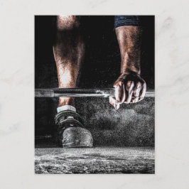 Fitness Weightlift GYM Workout Postkarte