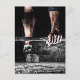 Fitness Weightlift GYM Workout Postkarte