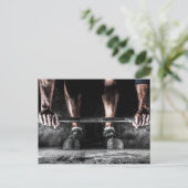 Fitness Weightlift GYM Workout Postkarte (Stehend Vorderseite)