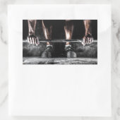 Fitness Weightlift GYM Workout Rechteckiger Aufkleber (Tasche)