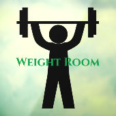 Fitness Weights Design Window Cloning Fensteraufkleber (Blatt 3)