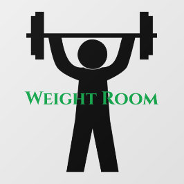 Fitness Weights Design Window Cloning Fensteraufkleber