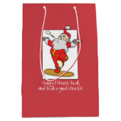 Fitness Weihnachten mit Weihnachten Mittlere Geschenktüte (Vorderseite)
