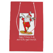 Fitness Weihnachten mit Weihnachten Mittlere Geschenktüte (Rückseite)