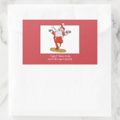 Fitness Weihnachten mit Weihnachten Rechteckiger Aufkleber (Tasche)