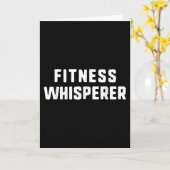 Fitness Whisperer Funny Personal Trainer PT Gym Karte (Gelbe Blume)