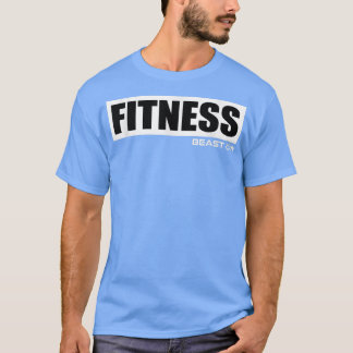 Fitness White - Beam on Gym Motivation Fitness T-Shirt