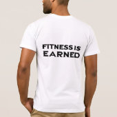 Fitness wird - Schwarzes erworben T-Shirt (Rückseite)