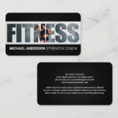Fitness | Woman at the Gym Visitenkarte (Vorne/Hinten)