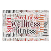 Fitness words poster (Vorderseite)