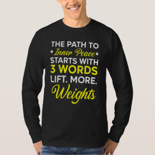 Fitness Workout Bodybuilder Gym Instructor Weightl T-Shirt