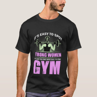  Fitness-Workout-Frau-Gym-Übung   T-Shirt