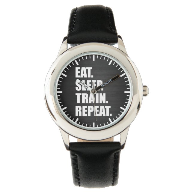 Fitness Workout Gym Motivation Armbanduhr (Vorderseite)