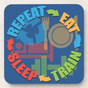 Fitness Workout Gym Motivation Getränkeuntersetzer