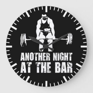 Fitness Workout Gym Motivation Große Wanduhr