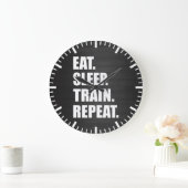 Fitness Workout Gym Motivation Große Wanduhr (Zuhause)