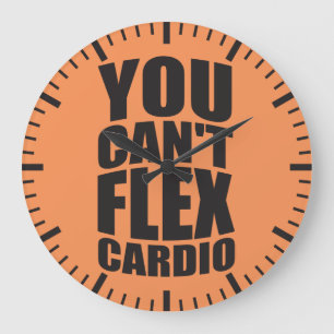 Fitness Workout Gym Motivation Große Wanduhr