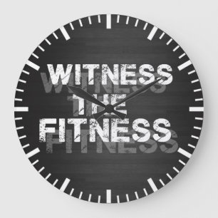 Fitness Workout Gym Motivation Große Wanduhr
