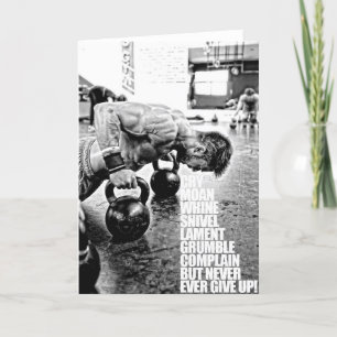 Fitness Workout Gym Motivation Karte