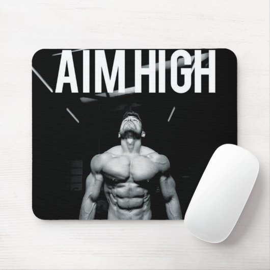 Fitness Workout Gym Motivation Mousepad (Mit Mouse)