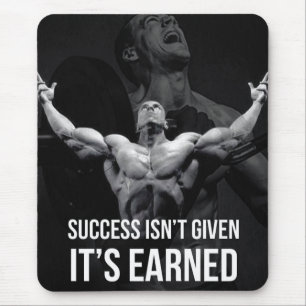 Fitness Workout Gym Motivation Mousepad