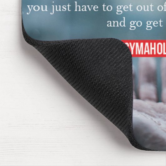 Fitness Workout Gym Motivation Mousepad (Ecke)