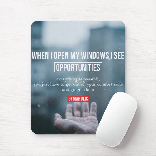 Fitness Workout Gym Motivation Mousepad (Mit Mouse)
