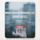 Fitness Workout Gym Motivation Mousepad (Vorne)