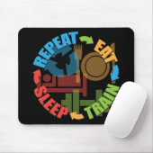 Fitness Workout Gym Motivation Mousepad (Mit Mouse)