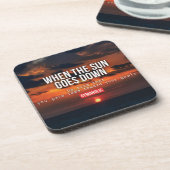 Fitness Workout Gym Motivation Untersetzer (Linke Seite)