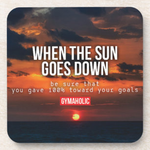 Fitness Workout Gym Motivation Untersetzer
