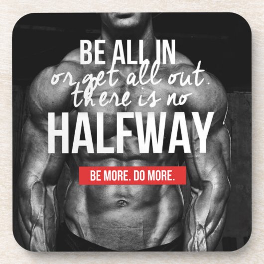 Fitness Workout Gym Motivation Untersetzer (Vorderseite)