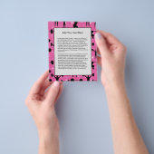 Fitness Workout Gym Sport Pink Glitzer Flyer (Gruppe)