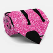 Fitness Workout Gym Sport Pink Glitzer Krawatte (Gerollt)