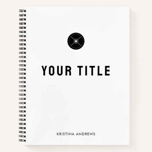 Fitness Workout Health Journal Men Women Notizblock (Vorderseite)