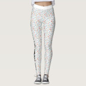 Fitness Workout Paw Print Leggings (Vorderseite)
