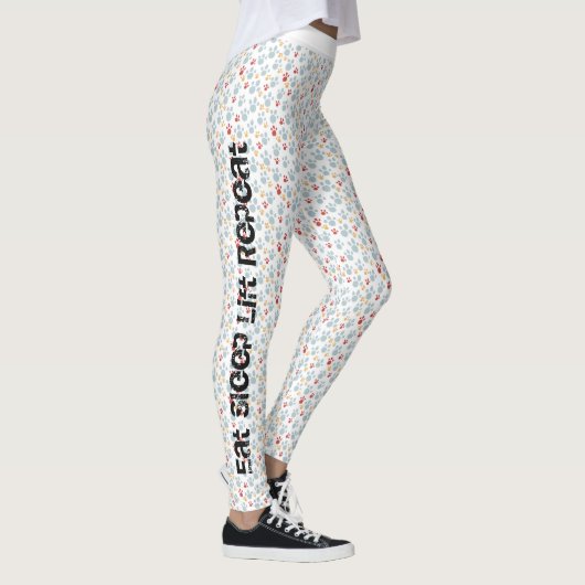 Fitness Workout Paw Print Leggings (Rechts)