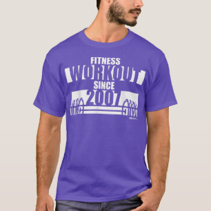 Fitness Workout seit 2007 Gym Motivation Redewendu T-Shirt