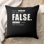 Fitness Workout Squates Leg Day Motivation Kissen (Decke)