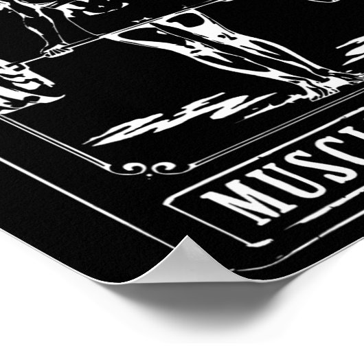 Fitness Workout Tarot-Karte Muskel-Mama-Fitnessstu Poster (Ecke)