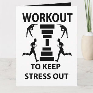 Fitness-Workout-Übungs-Gruß Karte