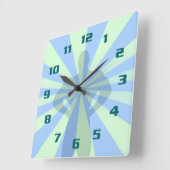 Fitness Workout und Gym Quadratische Wanduhr (Winkel)