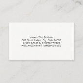 Fitness-Workouts | Personal Trainer Visitenkarte (Rückseite)