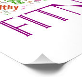Fitness world poster (Ecke)
