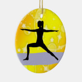 Fitness! Yoga - Krieger - SRF Keramikornament (Rechts)