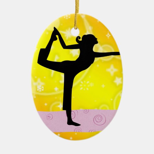Fitness! Yoga - SRF Keramikornament (Vorne)