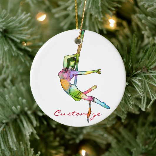 Fitness Yoga Thunder_Cove Keramik Ornament (Baum)