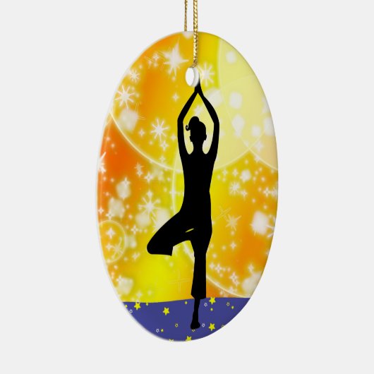 Fitness! Yoga - Tree - SRF Keramikornament (Rechts)