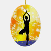 Fitness! Yoga - Tree - SRF Keramikornament (Vorne)
