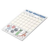 Fitness-Zielplaner für benutzerdefiniertes Notepad Notizblock (angewinkelt)